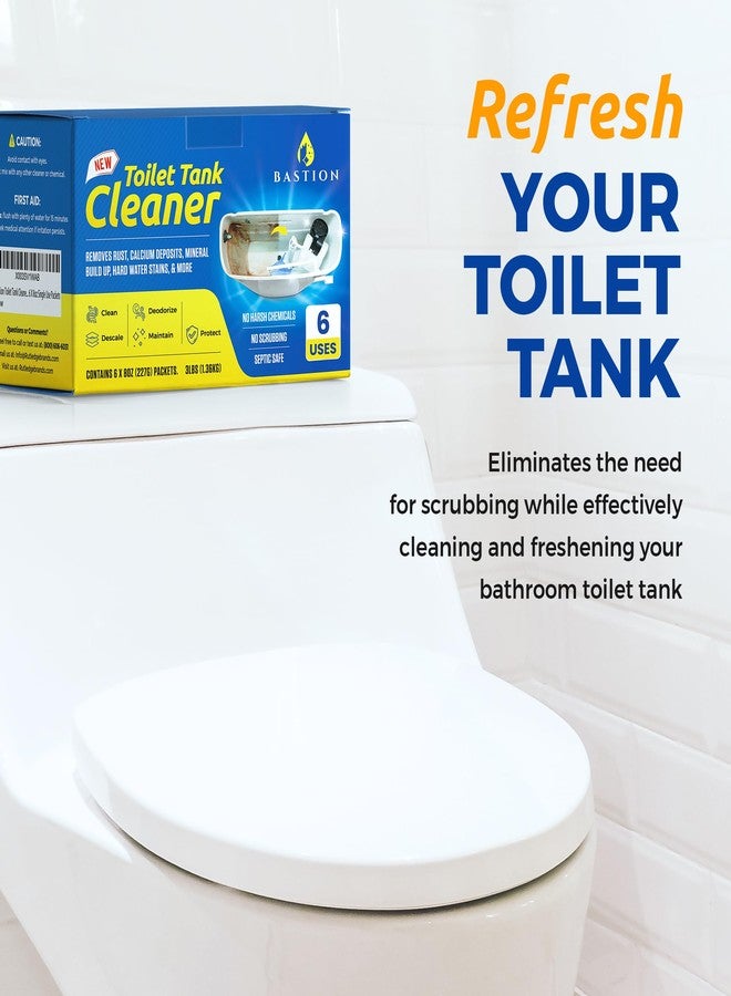 Bastion Toilet Tank Cleaner - 6-Uses. (*Not For Toilet Bowl*) Removes Rust, Mineral Deposits, Hard Water Stains, & Calcium Build Up. Contains 6 X 8oz Single Use Packets - Image 3