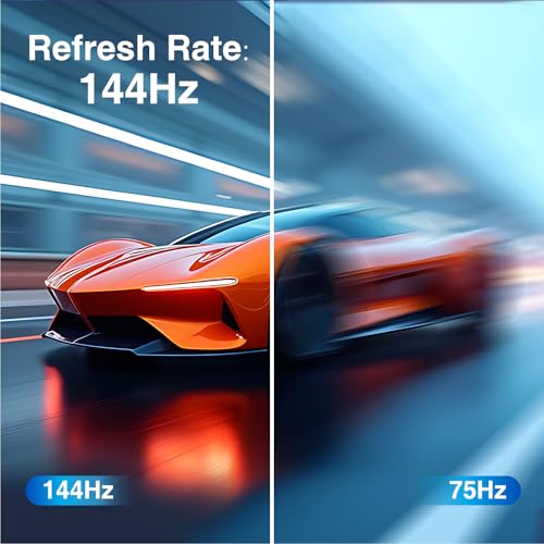 ArcticPro 24inch Computer Monitor, FHD 1080p, 144Hz Office and Gaming Monitor, IPS, Adaptive Sync, 110% sRGB, 1ms, 3-Sided Frameless, Ultra Slim, VESA Mountable, Anti-Blue Light Design, HDMI, DP - Image 2