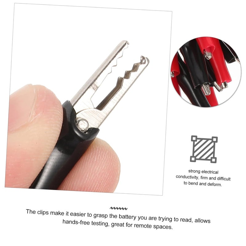 30 قطعة من مشابك التمساح ثنائية الطرف، أسلاك اختبار، ملاقط اختبار الدوائر الكهربائية - Image 4