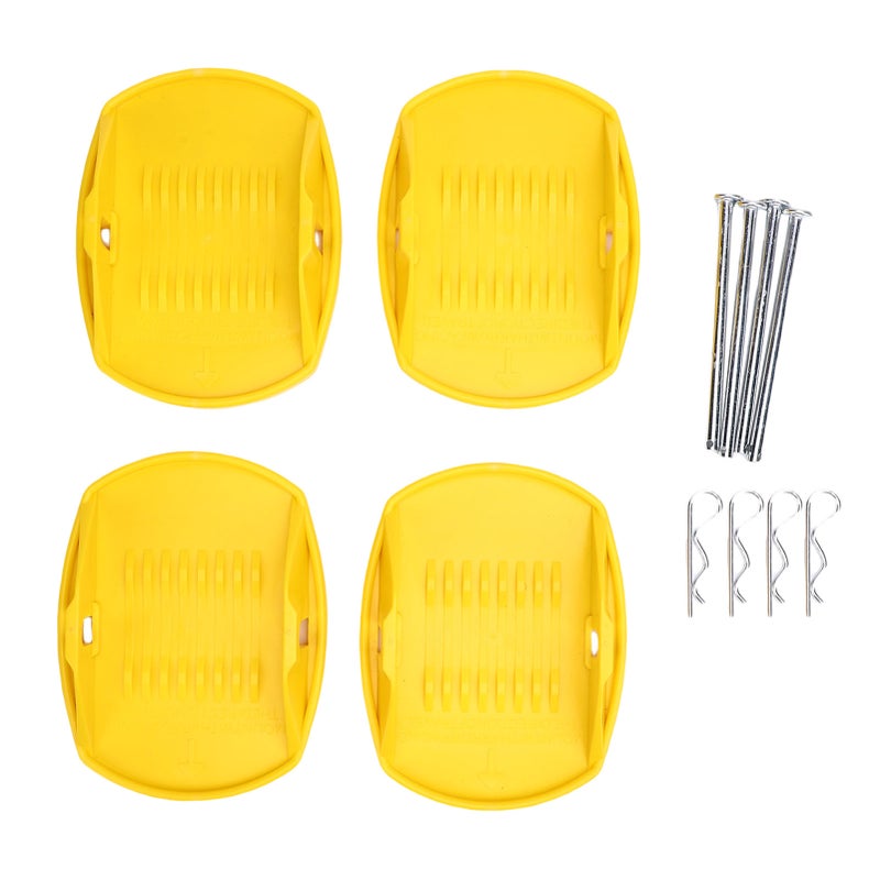 4PCS Heavy Duty RV Leg Pads Stabiliser Jack Pads Prevents Sinking Aids in Stabilizing for Motorhome Camping Vehicle - Image 1