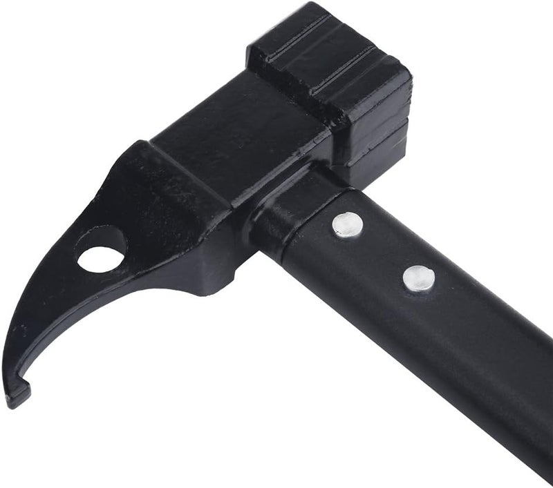 كلاراكو مطرقة خيمة خارجية من كلاركو، مطرقة تخييم شديدة التحمل، رأس عالي القوة ومقبض مطاطي مع حبل، أوتاد خيمة، أداة إزالة المسامير - Image 2