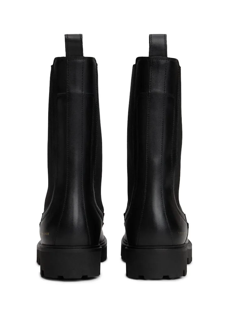 TOMMY HILFIGER Leather Cleat Mid Chelsea Boots