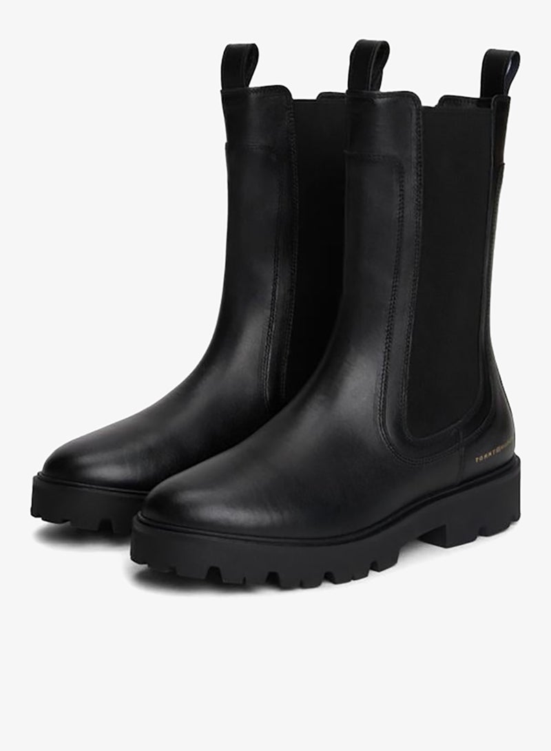 تومي هيلفيغر بوت تشيلسي جلدي متوسط - Image 4