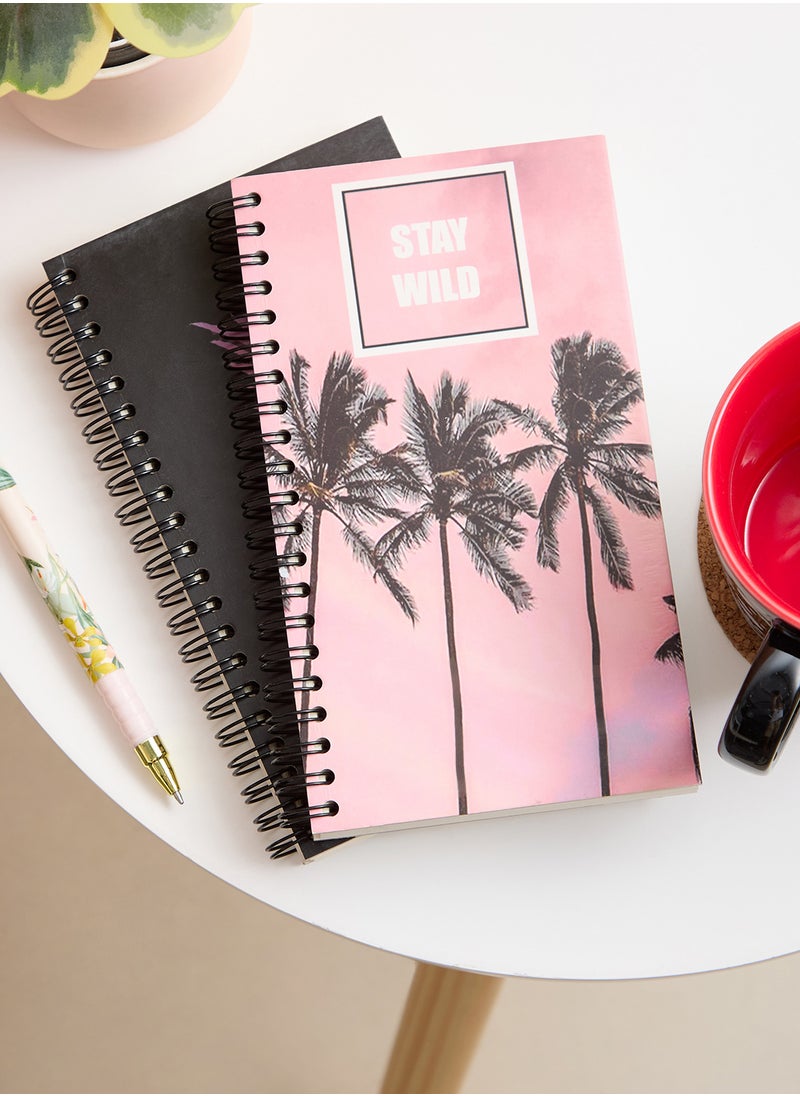 بينك كاكتوس TROPICAL SET OF 2 NOTEBOOKS  - Image 1