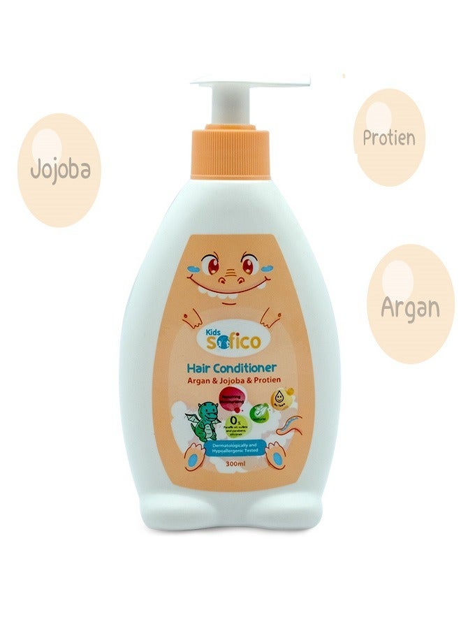 SOFICO Kids Hir Conditioner Argan & Jojoba & Protien 300ml - Image 2