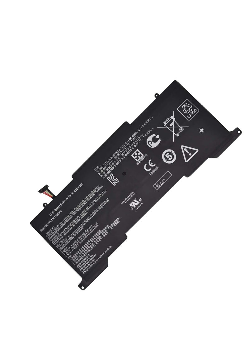 Terabyte C22-UX31 Laptop Battery for ASUS Zenbook UX31 UX31L UX31LA UX31LA-1A UX31LA-2A Series UX31LA-0161A4200U UX31LA-R5017H UX31LA-XH51T UX31LA-US51T UX31LA-DS71T UX31LA-C4078H 0B200-00510000 7.4V 50Wh 6840mAh - Image 1