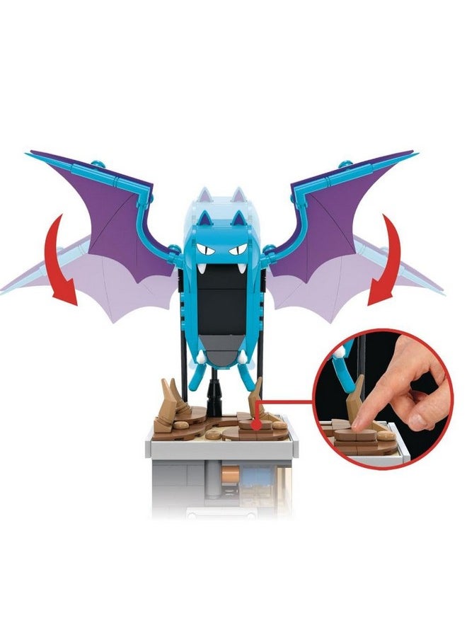 Mega Brands MEGA Pokémon Building Toys Set Mini Motion Golbat with 313 Pieces, Wing Flapping Motion, 5 Inches Tall, for Adult Collectors  - Image 4