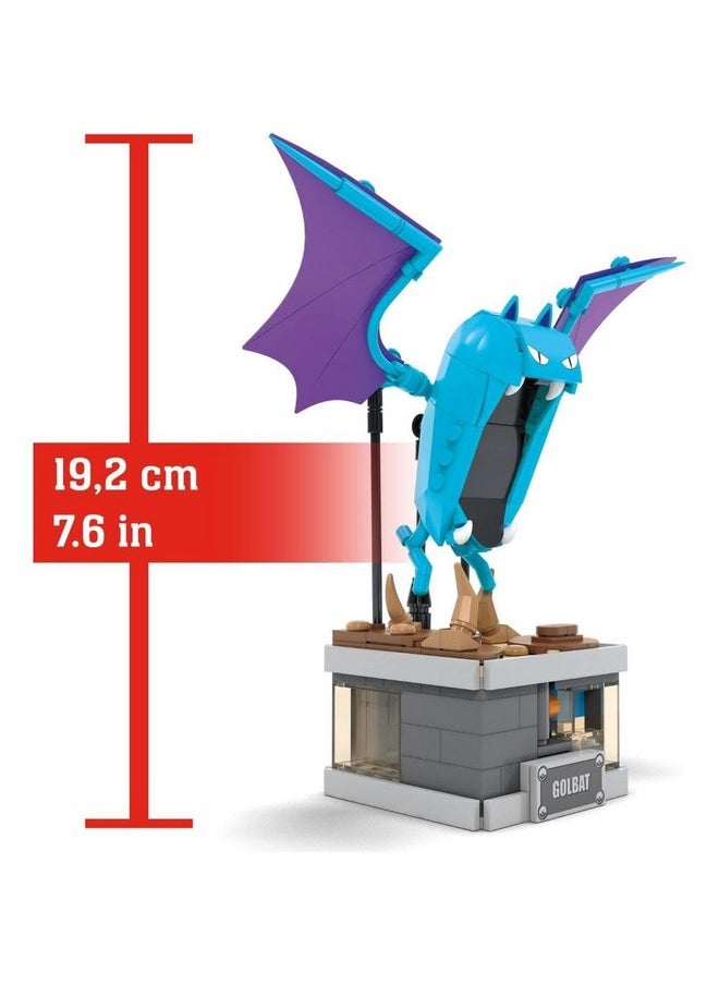 Mega Brands MEGA Pokémon Building Toys Set Mini Motion Golbat with 313 Pieces, Wing Flapping Motion, 5 Inches Tall, for Adult Collectors  - Image 5