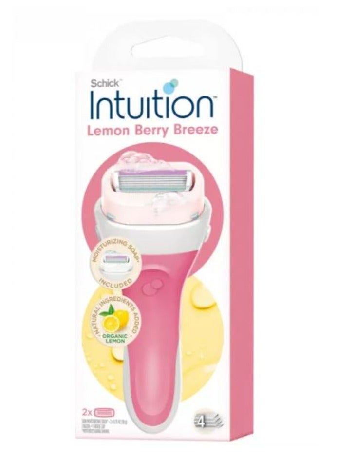 Schick Intuition Lemon Berry Breeze Razors for Women - Image 2