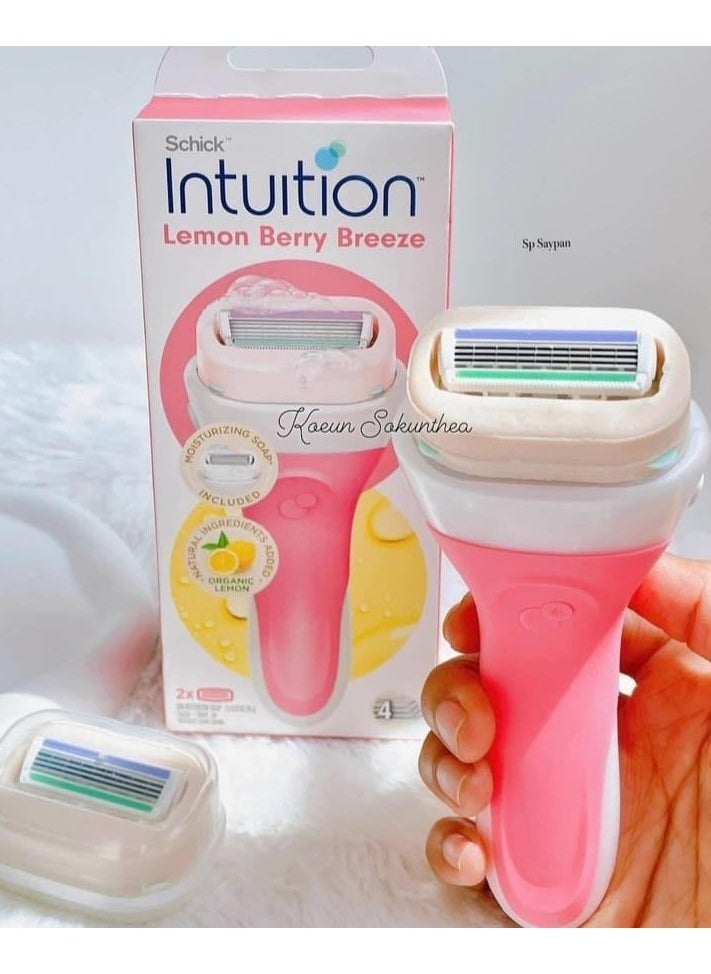 schick - Schick Intuition Lemon Berry Breeze Razors for Women - Image 1