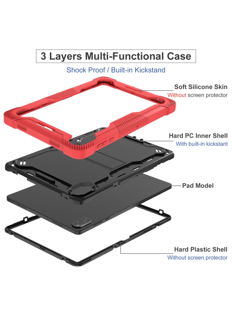 General Case for Honor pad x8a/x8a lte (11 inch) (2024), Silicone Thickened Anti-fall Tablet Case with Stand, Anti-friction Kids-Friendly Protective Cover for Honor pad x8a/x8a lte  - Image 5