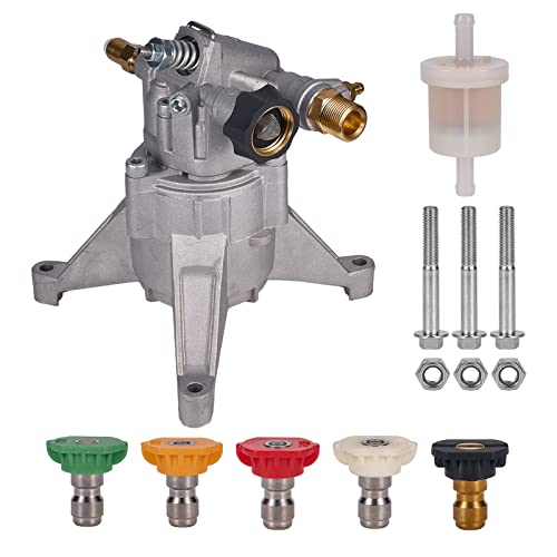 Mikatesi Vertical 7/8" Shaft Pressure Washer Pump 2800-3000 PSI @ 2.5 GPM OEM & Replacement Pump for Power Washer Compatible with 308653045 308653093 308653052 308653078 GCV190 Rear Inlet/Outlet - Image 1