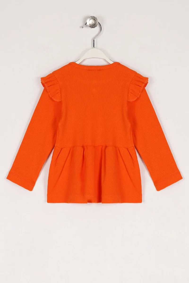Zepkids Ribbed Ruffle Dress