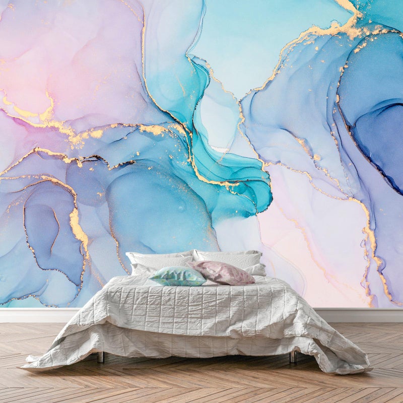 WFBHUAMarble Wallpaper Mural Abstract Gold Art Background Wall Large Mural for Living Room BedroomNot Peel and Stick - Image 2