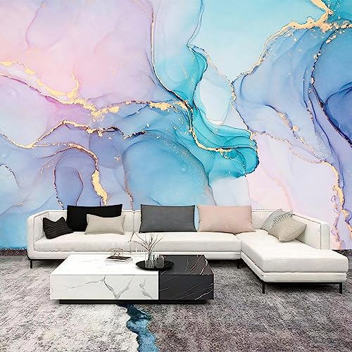 WFBHUAMarble Wallpaper Mural Abstract Gold Art Background Wall Large Mural for Living Room BedroomNot Peel and Stick - Image 3