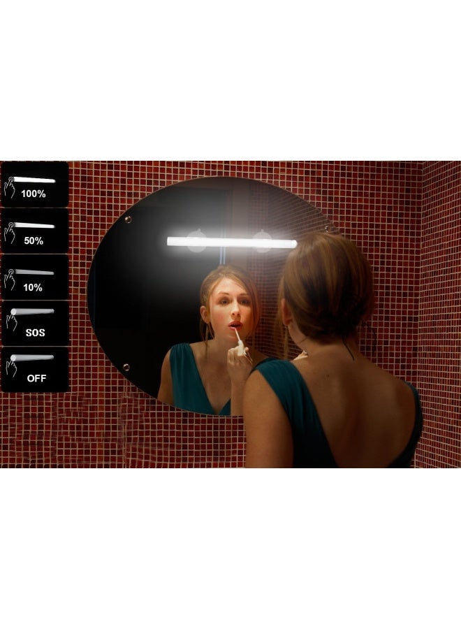 BestcanLED Mirror Light Portable Vanity Lights Simulated Daylight 4 Brightness Level Touch Control Rechargeable Cordless Makeup Light. - Image 2