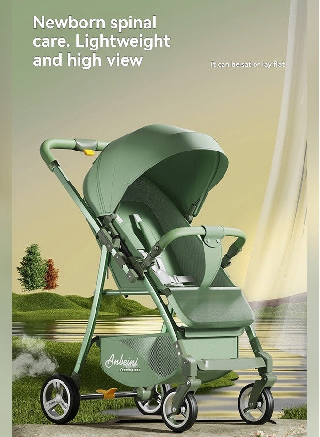 Beauenty Lightweight Travel Toddler Baby Stroller, Reversible Handle Baby Trolley, Two-Way Baby Stroller, One-Hand Fold, Waterproof Canopy - Image 1