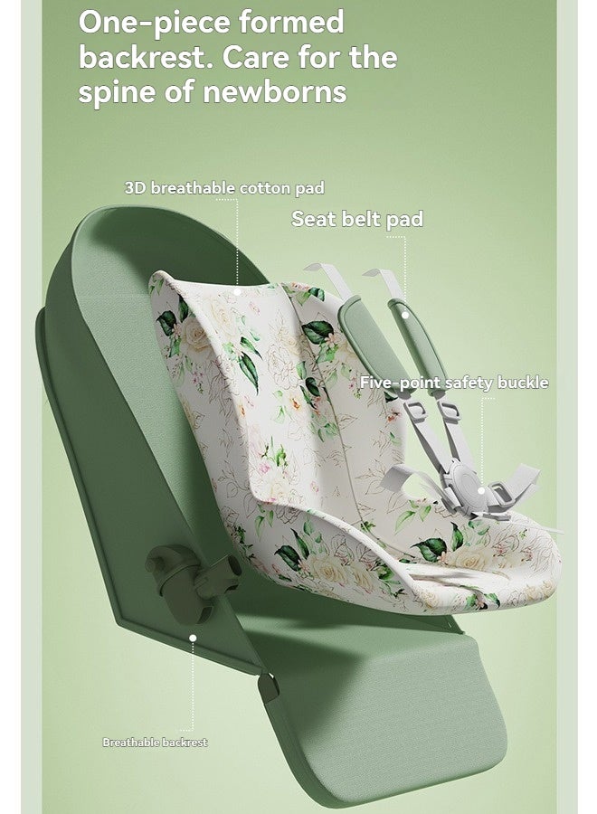 Beauenty Lightweight Travel Toddler Baby Stroller, Reversible Handle Baby Trolley, Two-Way Baby Stroller, One-Hand Fold, Waterproof Canopy - Image 4