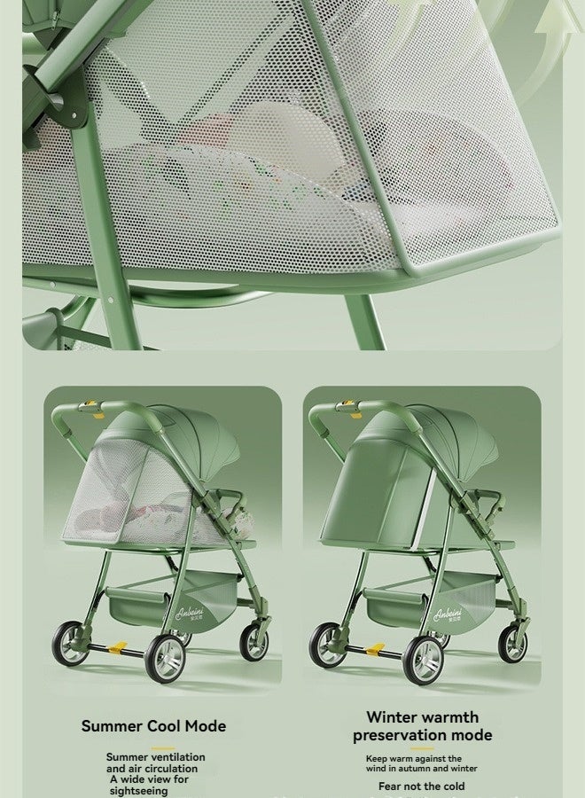 Beauenty Lightweight Travel Toddler Baby Stroller, Reversible Handle Baby Trolley, Two-Way Baby Stroller, One-Hand Fold, Waterproof Canopy - Image 2