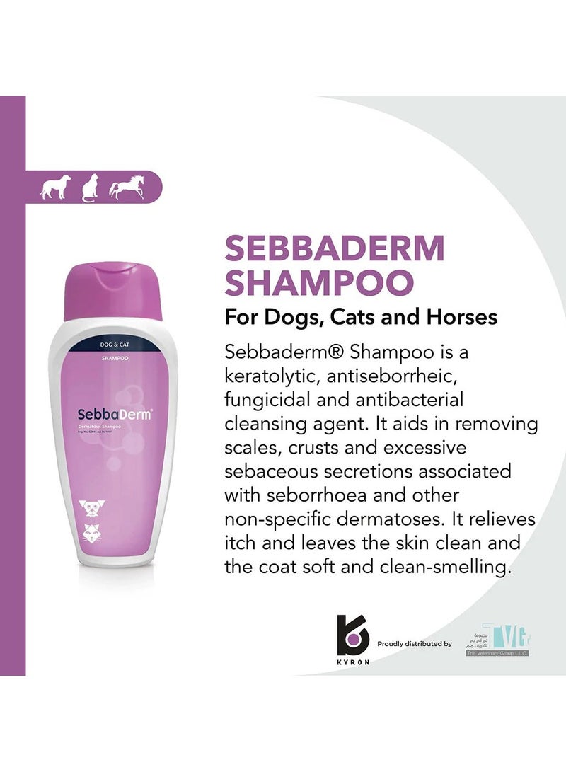 Kyron SebbaDerm Shampoo For Dogs and Cats 250ml - Image 2