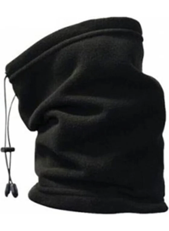 Bonie Unisex Black Fleece Beanie Neck Collar