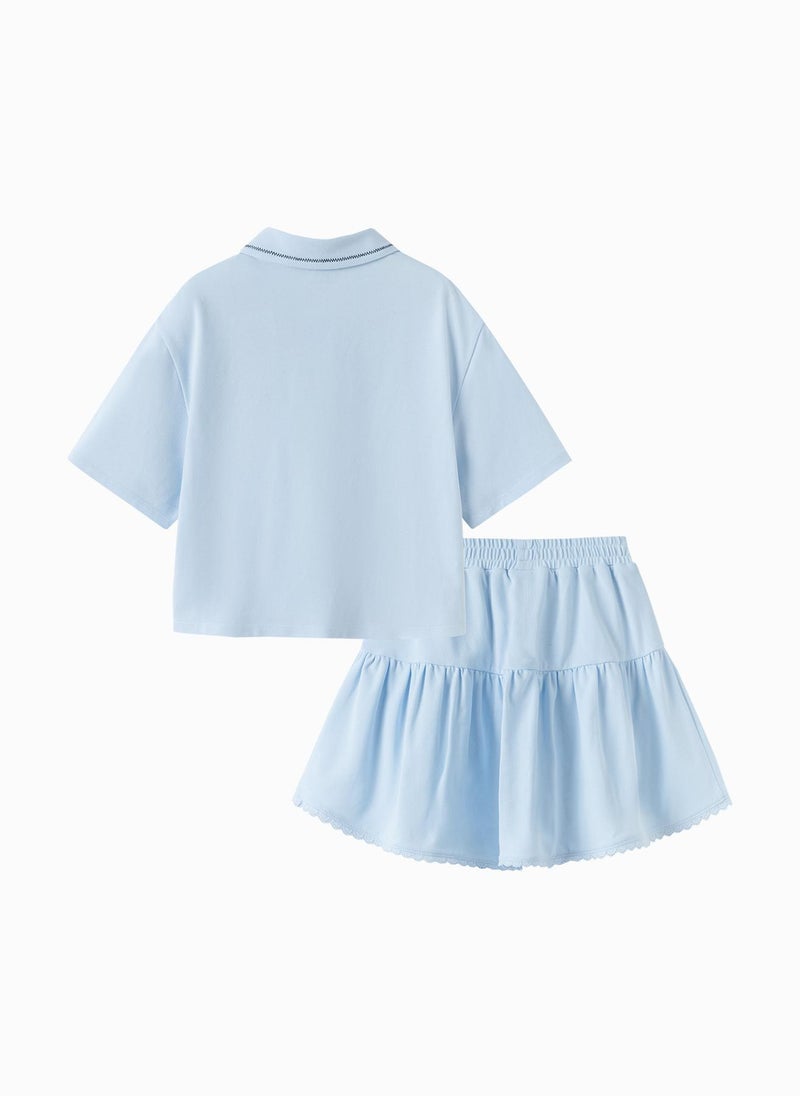 Balabala Kids Girl Knit short sleeve suit  - Image 2