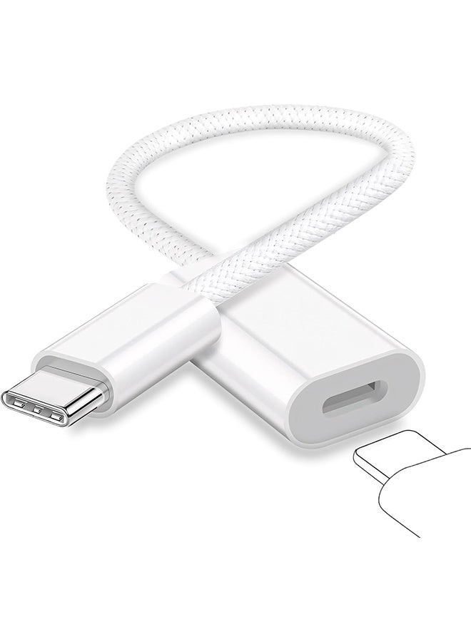 Tersely USB C to Lightning Headphone Audio Adapter Converter, Support Microphone/Charging/Data Transfer,for iPhone 17/16/15 Plus/Pro/Max,iPad Pro/Air 7/6/5/4(Not for Gaming handhelds) - Image 1