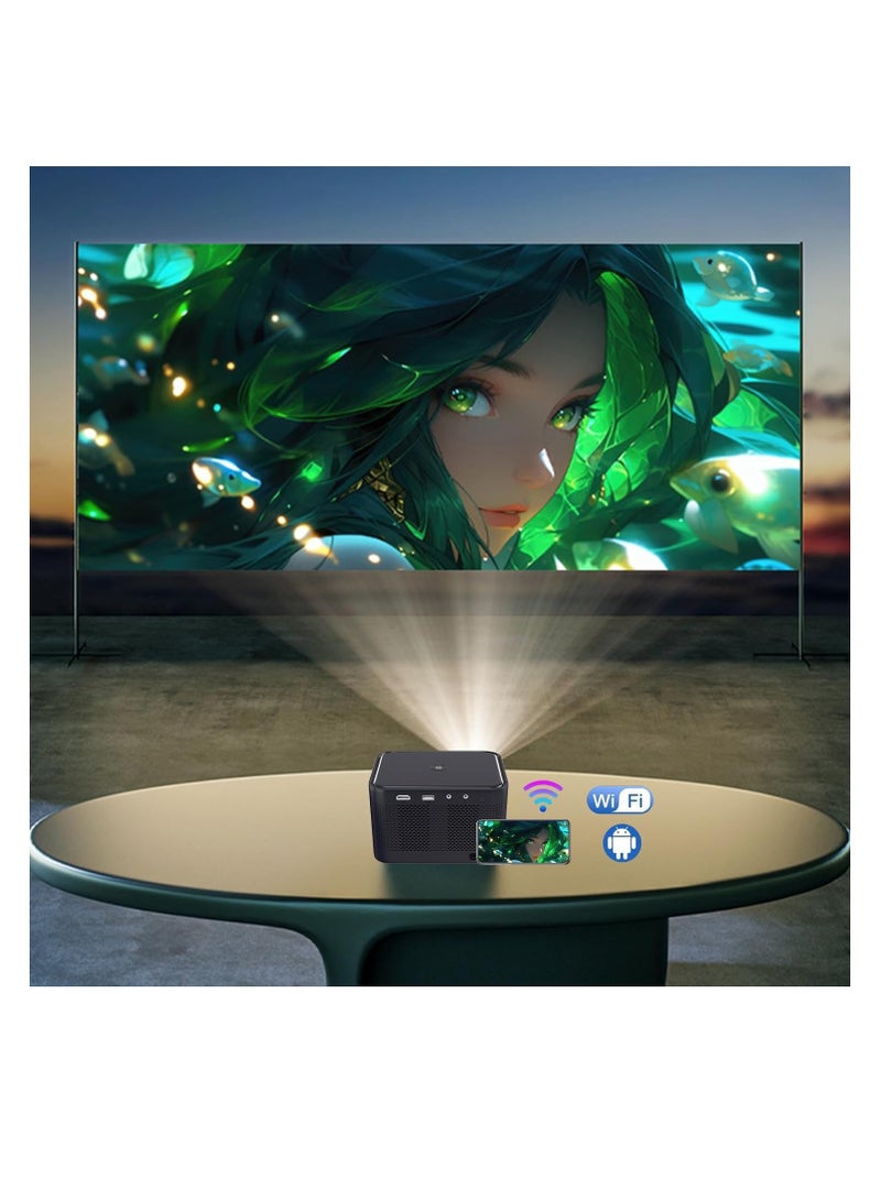 Portable Android Video Projector, 1080P Full HD, 5G WiFi & Bluetooth, Smart Home Theater for PC, TV, HDMI, Smartphone, and Laptop - Image 4