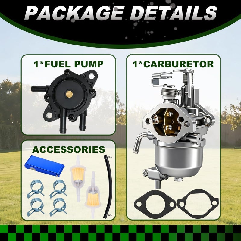 Rebuiman Carburetor for EZGO RXV 2008+ Gas Golf Carts with Fuel Pump - Image 5
