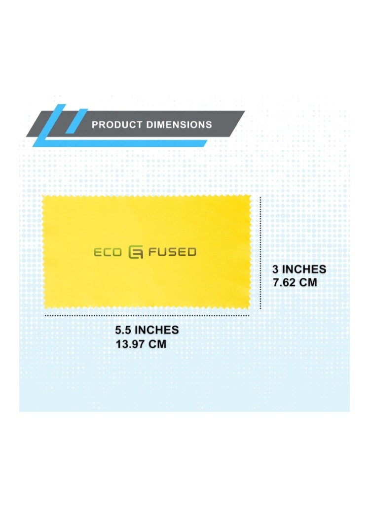 Eco-Fused Microfiber Cleaning Cloths - 18 Pack - for Cleaning Glasses, Eyeglasses, Camera Lens, iPad, Tablets, Phones, iPhone, Android Phones, Laptops, LCD Screens, Silverware and Delicate Surfaces - Image 2
