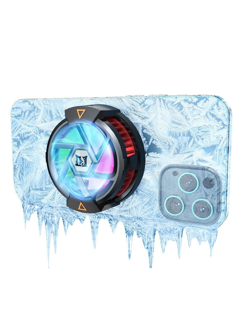KASTWAVE Phone Cooler, Semiconductor Cooling Fan Compatible with Magsafe, Portable Noiseless Cooling Game Artifact for PUBG, Live Vlog, for iOS/Android 4-6.7 Inch Phones  - Image 1