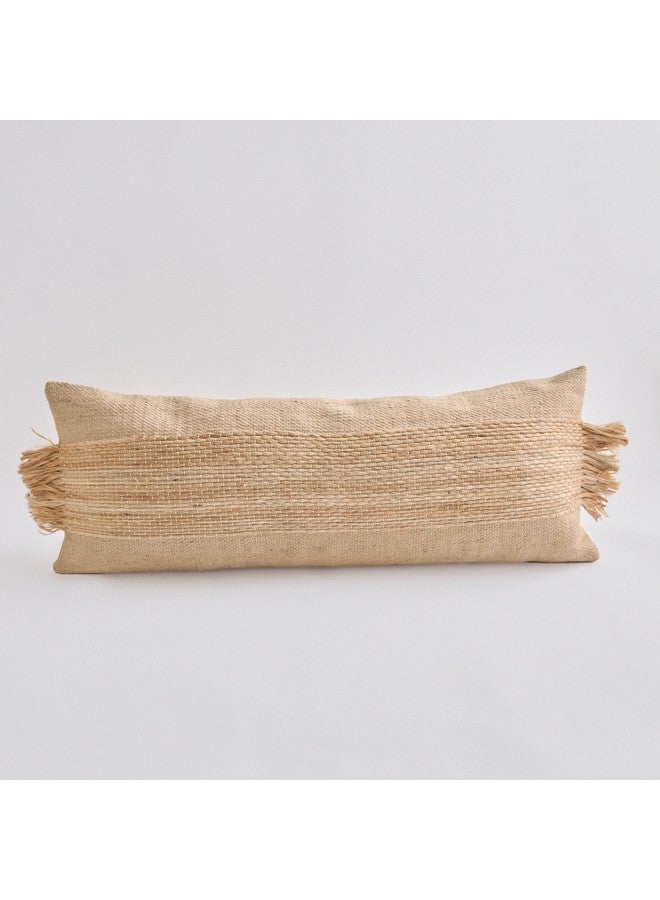 Home Box Terran Jute Fringe Filled Cushion 90 x 35 cm  - Image 5