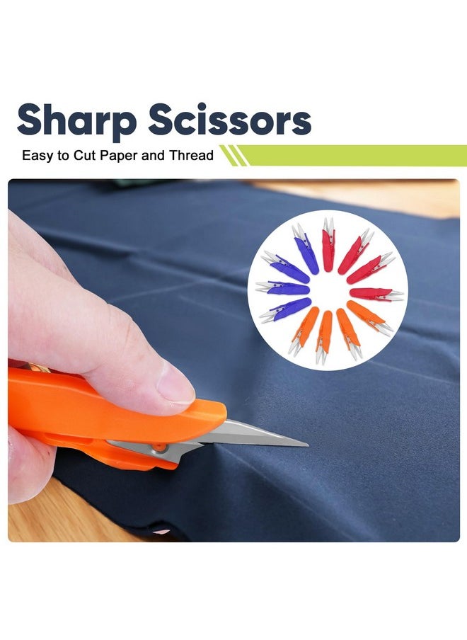 UCEC 12 Pack Thread Snips For Cutting, Thread Cutter Yarn Scissors For Crocheting, Embroidery Scissors Sewing Scissors Small Sewing Snips  - Image 4