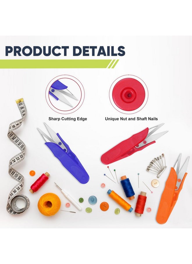 UCEC 12 Pack Thread Snips For Cutting, Thread Cutter Yarn Scissors For Crocheting, Embroidery Scissors Sewing Scissors Small Sewing Snips  - Image 2