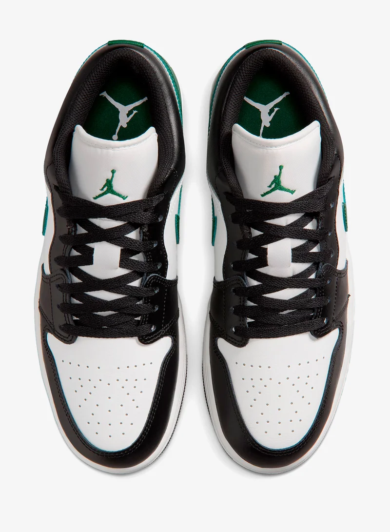 Jordan BLACK/SUMMIT WHITE-GORGE GREEN Air Jordan 1 Low for Men | Best Price UAE