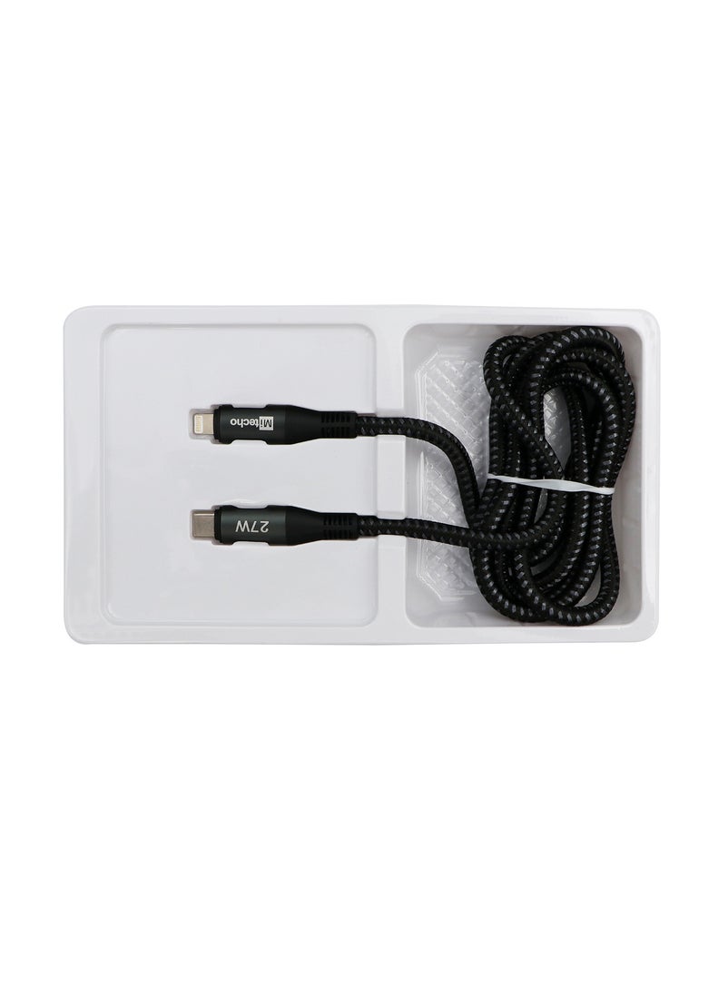 Mi techo MC01 Charging Cable Type C to Lighting Port with Data Transfer at High Speeds Black