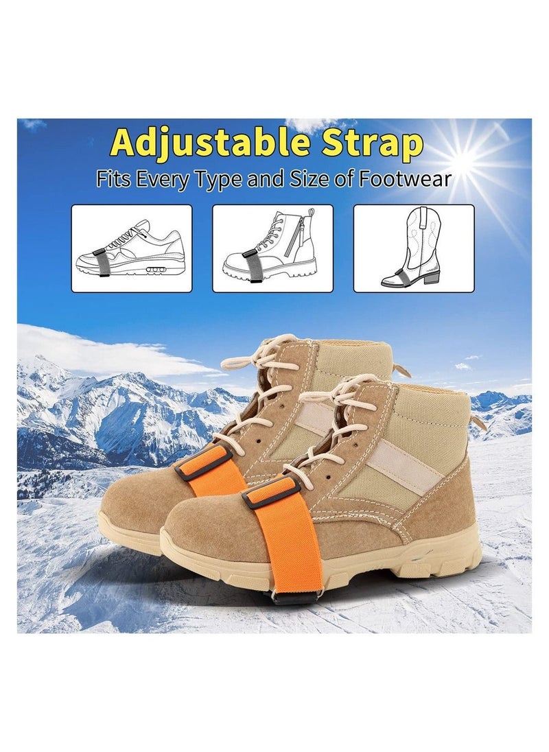 Generic Shoes Grips, Anti Slip Winter Ice Grippers with Tungsten Nails, Silicone Non-Slip Shoe Covers, Walk Cleats Traction for Snow Ice Walking, Fishing, Winter Working, Outdoor Playing - Image 5