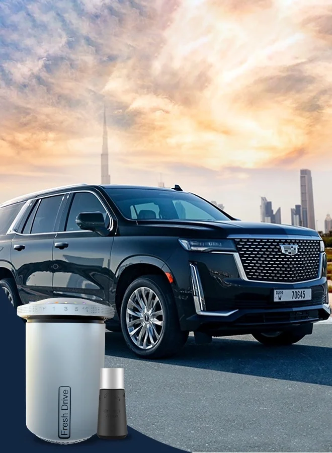 Dr Scent Dr. Scent Fresh Driver Car Diffuser - Breathe New Life into Your Cars & Surroundings | The Perfect Diffuser Companion which Elevate Your Senses & Your Space (Silver)