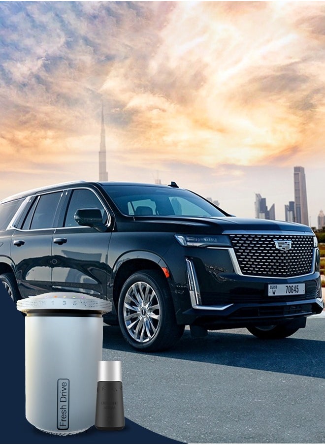 Dr Scent - Dr. Scent Fresh Driver Car Diffuser - Breathe New Life into Your Cars & Surroundings | The Perfect Diffuser Companion which Elevate Your Senses & Your Space (Silver) - Image 1