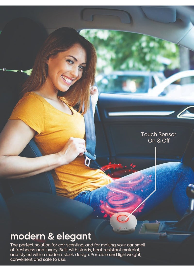 Dr Scent - Dr. Scent Fresh Driver Car Diffuser - Breathe New Life into Your Cars & Surroundings | The Perfect Diffuser Companion which Elevate Your Senses & Your Space (Silver) - Image 1
