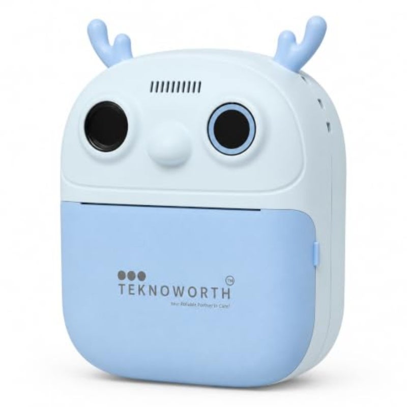 Mini Photo Printer Camera, Instant Print Portable Photo Printer, Dual Camera, Video Recording, Fun Games, Music, Creative Toy for Boys Gift - Image 1