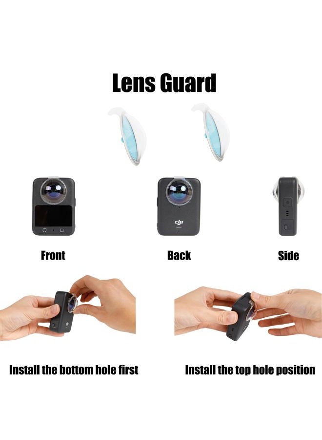 PELLKING Lens Guards for DJI Osmo 360,Lens Protector with Camera Case and Screen Protector Accessories Kit for DJI Osmo 360 Panorama Camera - Image 2