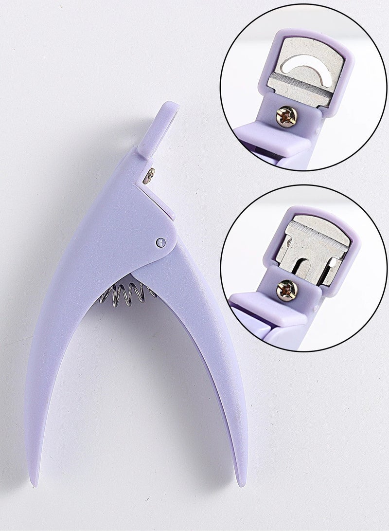 Artificial nail clipper designed with a comfortable handle to provide better control and reduce pressure on the hand, helping you cut nails accurately and easily. - Image 4