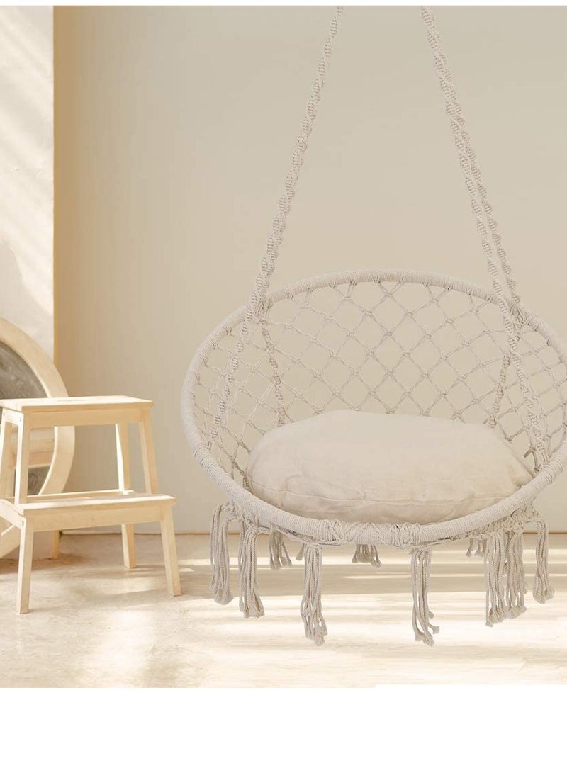 Eworld Hanging Hammock Chair Swing for Indoor/Outdoor Patio with Adjustable Height and Hardware Kit  - Image 3