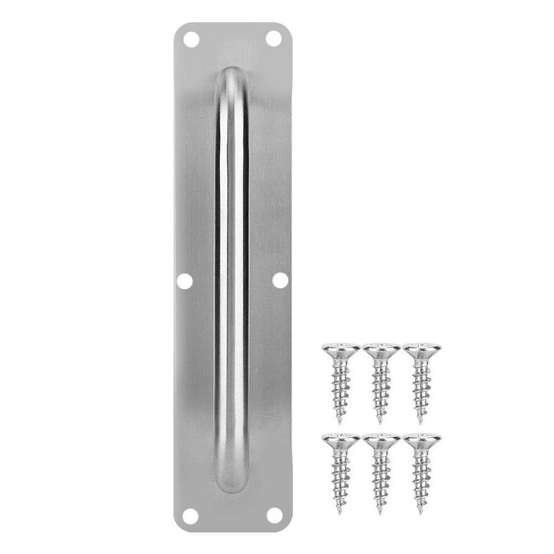 TOPINCN Door Handle Stainless Steel Pull and Push Plate for Kitchen Restaurant Bar Business Place with Screws L