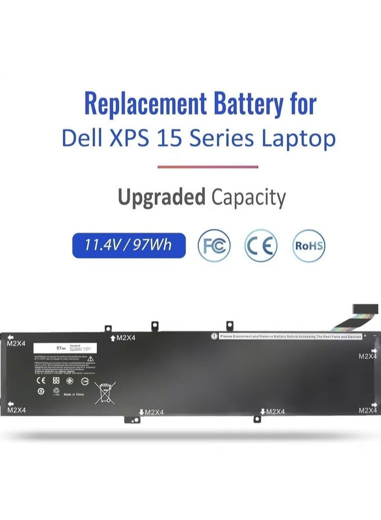 بطارية 6GTPY لأجهزة Dell XPS 15 9560 9570 9550 7590 Precision 5510 5520 5530 M5520 M5510 Vostro 7500 7590 5041C 5D91C 5XJ28 GPM03 - Image 2