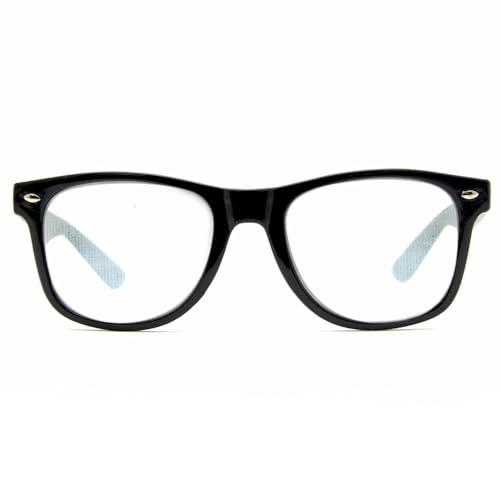 GloFX Black Frame Spiral Diffraction Glasses – Laser Etched for Hypnotic Spiral Light Effects, Flexible & Durable for Raves & Festivals - Image 4
