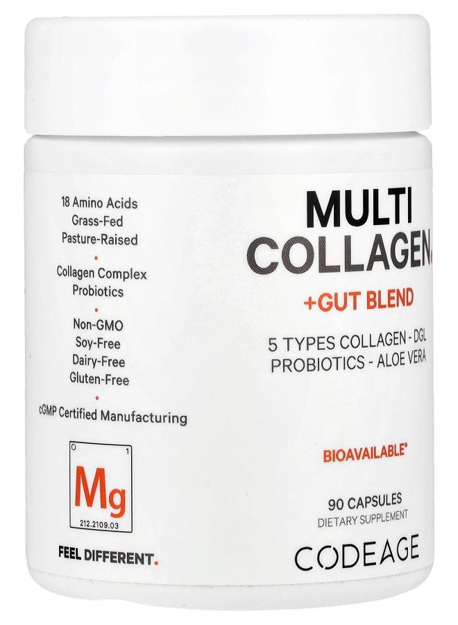 Codeage Multi Collagen + Gut Blend 90 Capsules - Image 2