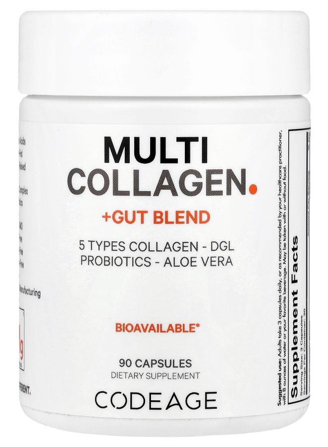 Codeage Multi Collagen + Gut Blend 90 Capsules - Image 1