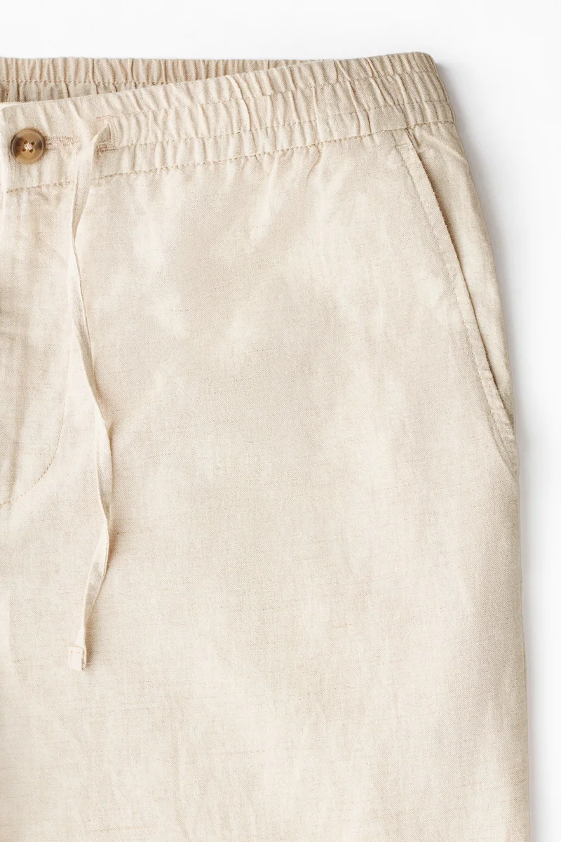 H&M  Regular Fit Linen-blend trousers for Men | Best Price UAE